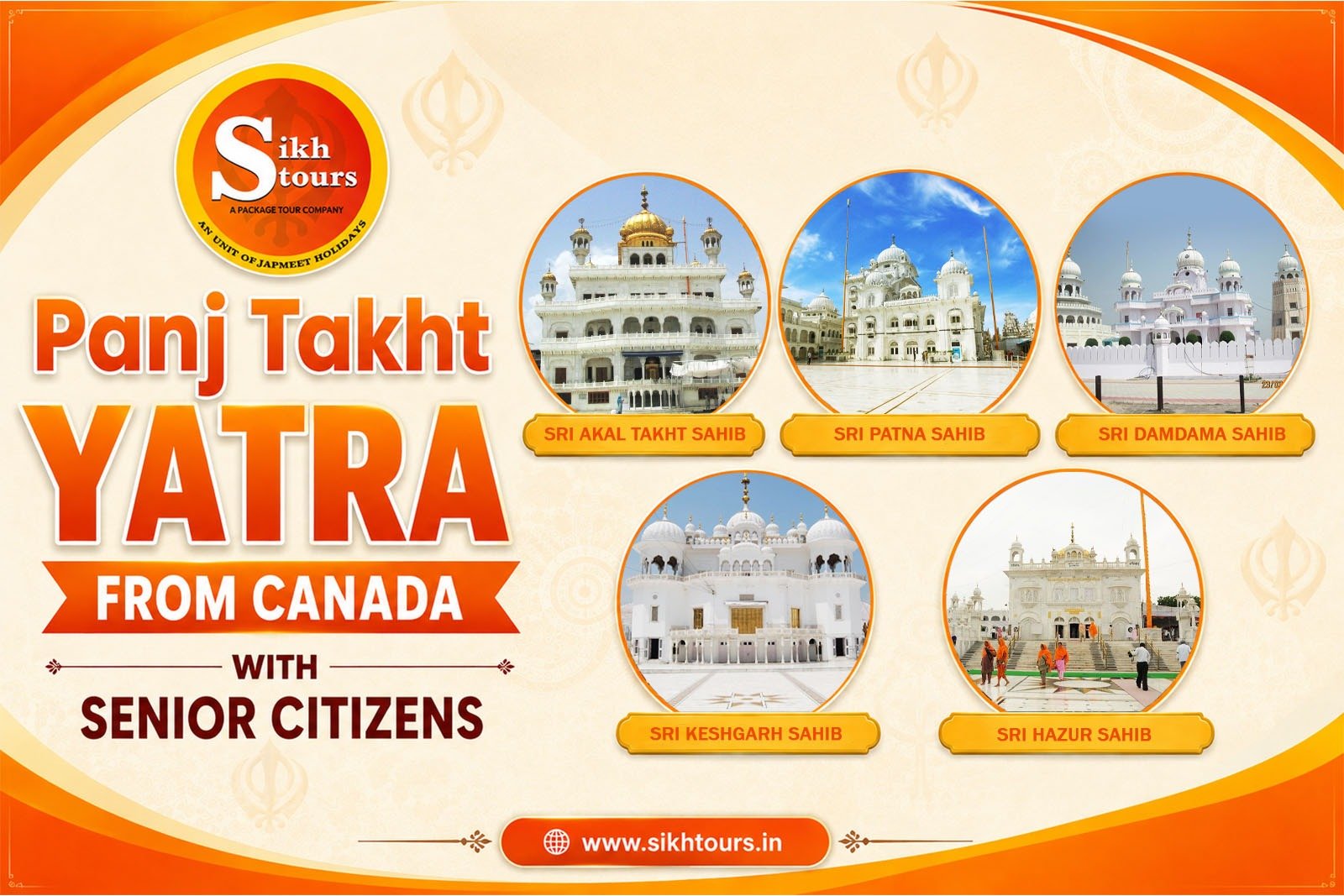 Panj Takht Yatra from Canada with Senior Citizens: What You Should Plan Before the Journey